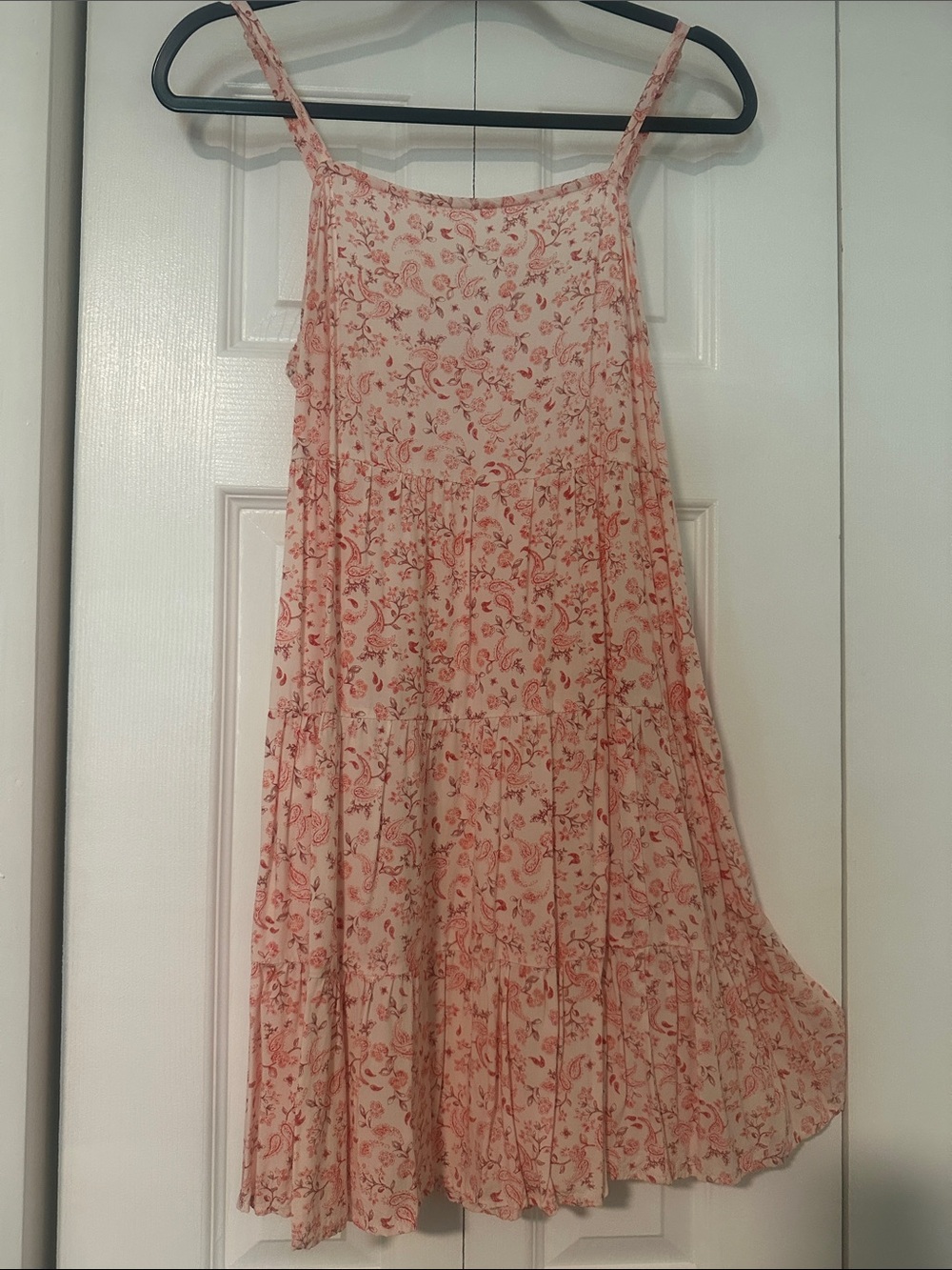 Old Navy Peach-Pink Floral Tank Top